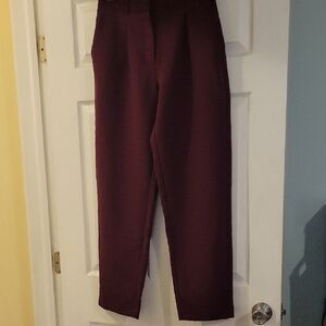 Old Navy Burgundy Ankle Pants